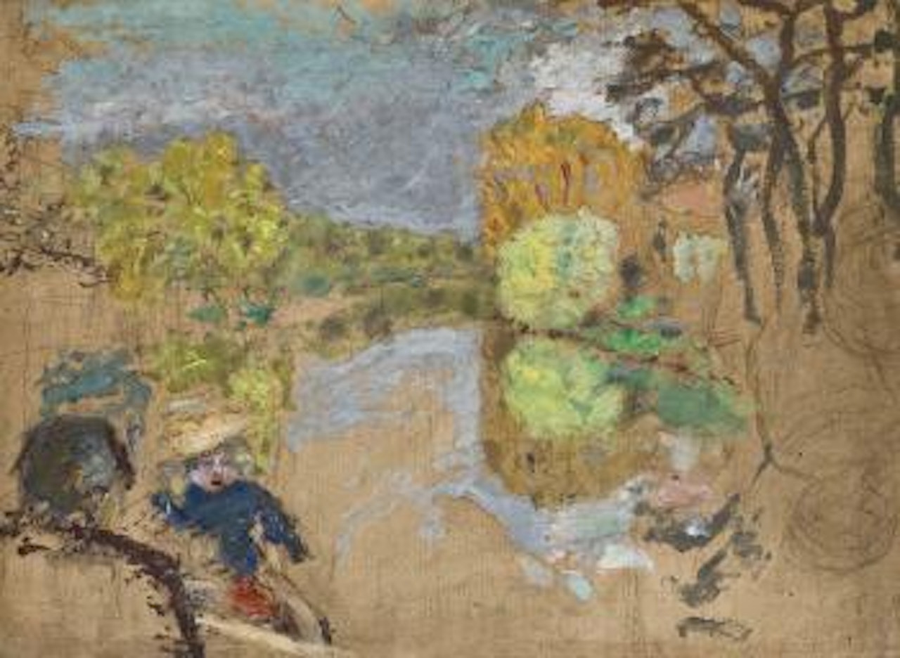 Paysage avec personnage by Pierre Bonnard