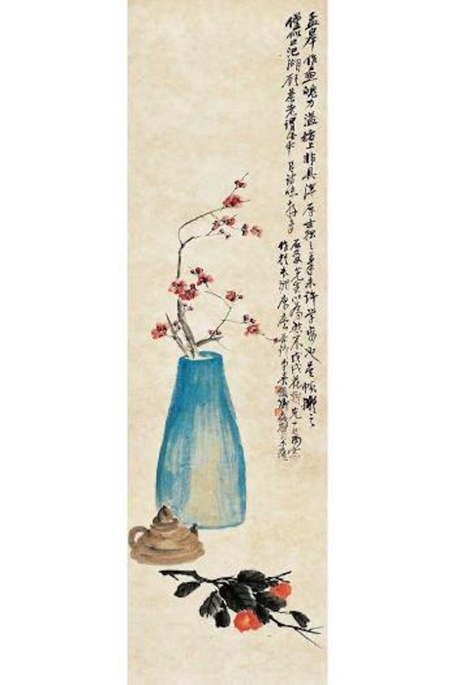 Camellias and red plum by Wu Changshuo