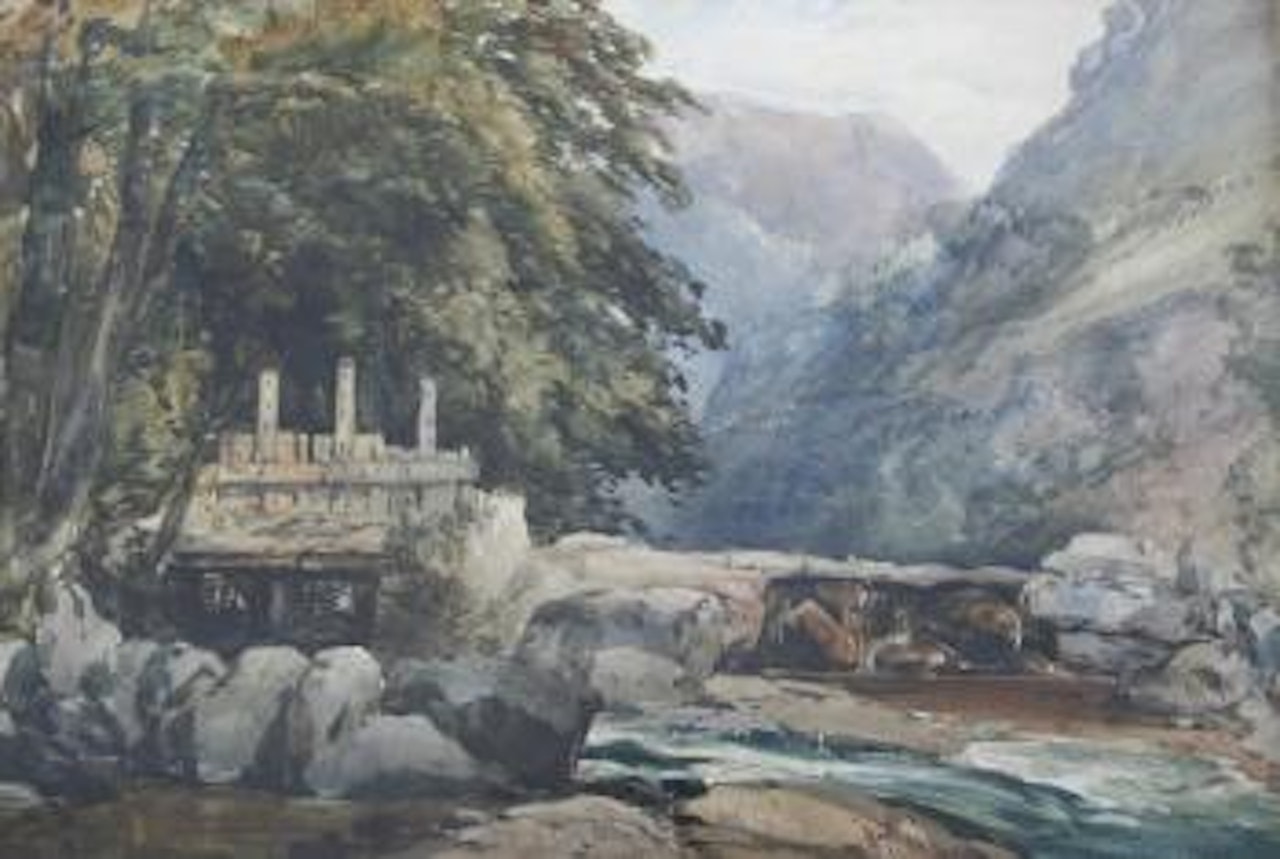 East Lyn Valley, Lynmouth, Augt 27th by William Callow