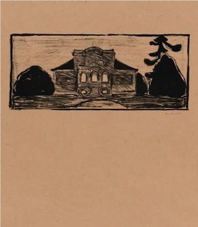 Gartenfront des Hauses Dr. Max Linde by Edvard Munch