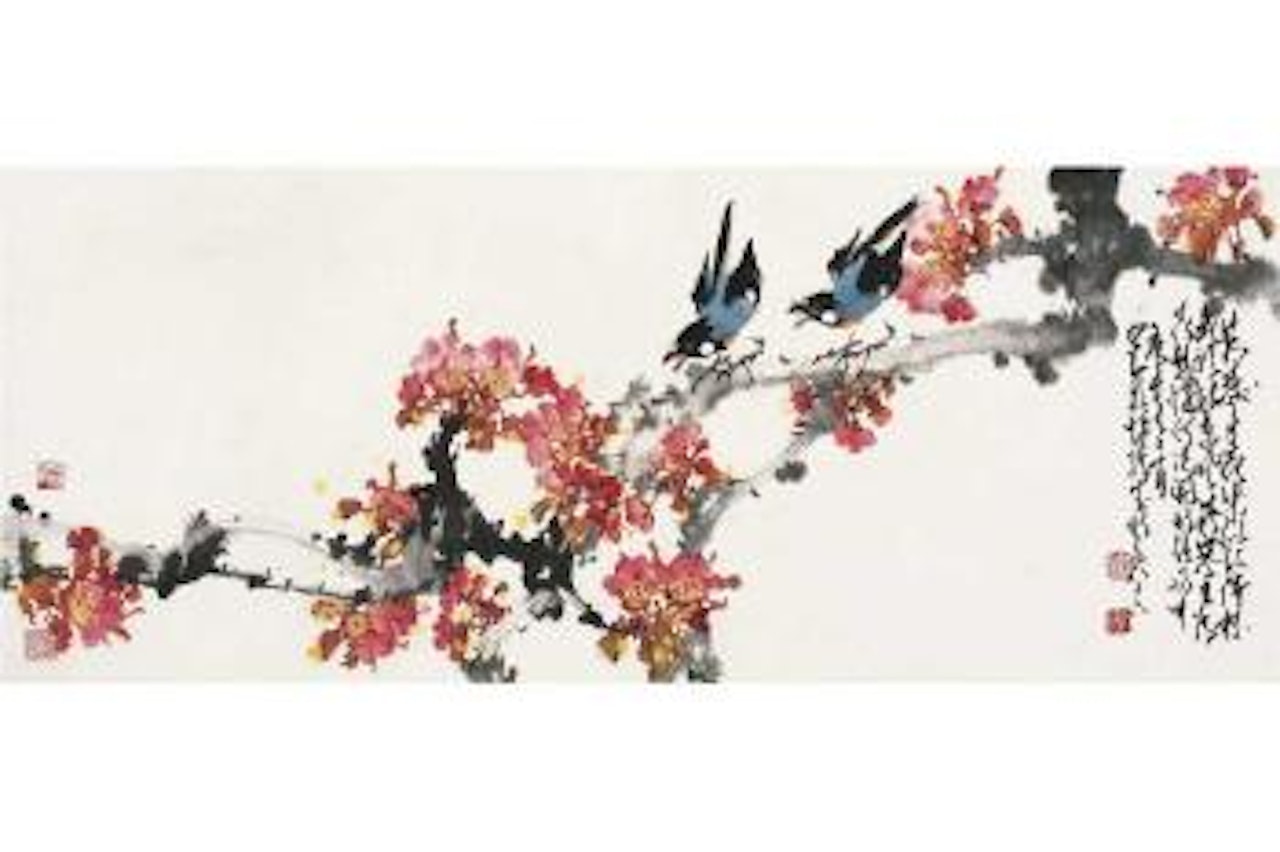 Peach flowers by Zhao Shao'ang
