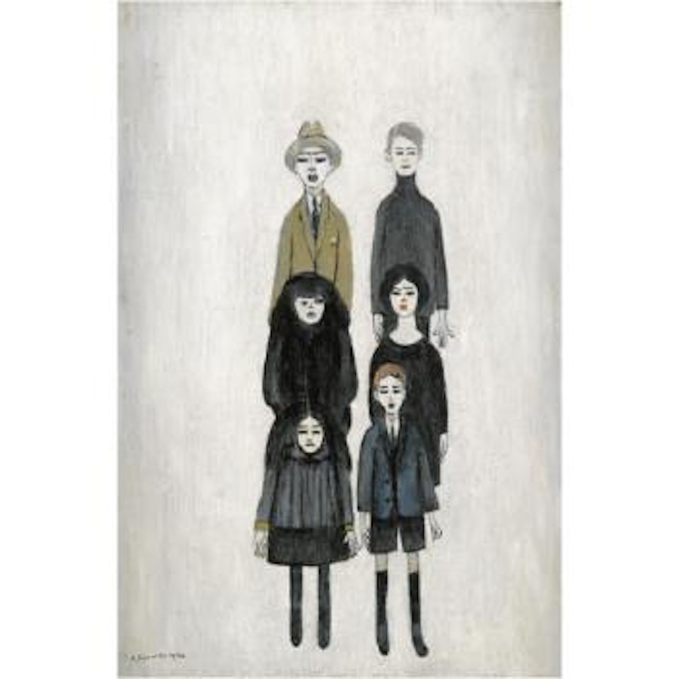 A Family Of Six by Laurence Stephen Lowry