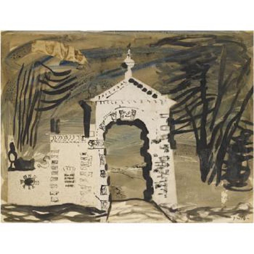 The Gatehouse Near Fonthill Gifford, Wiltshire by John Piper