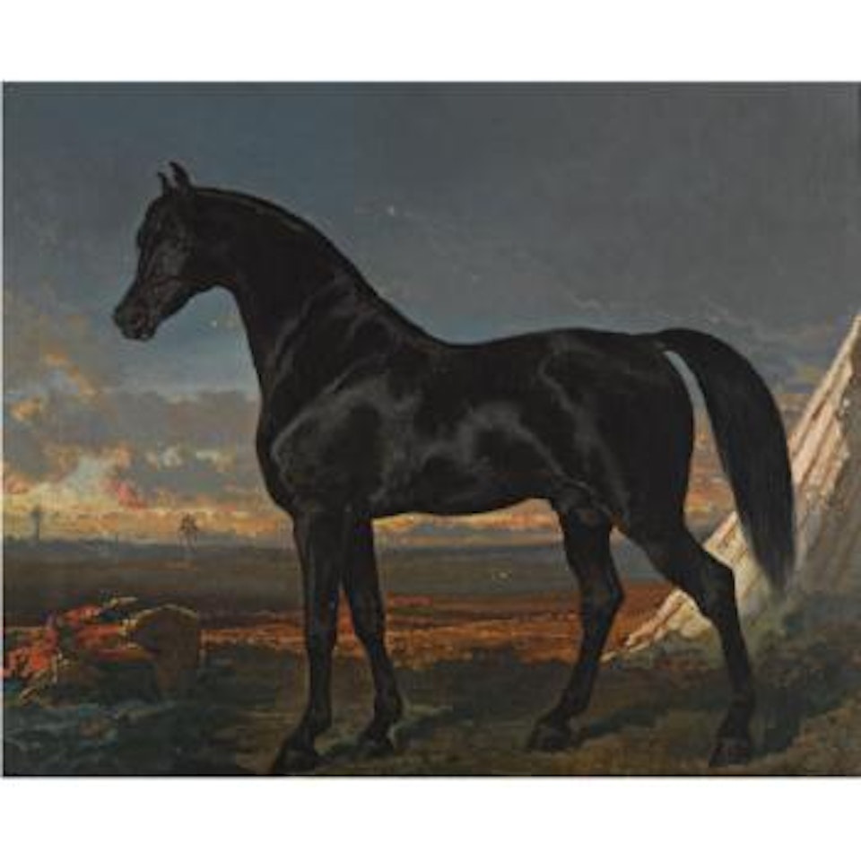 Cheval Noir Au Palmier by Alfred de Dreux
