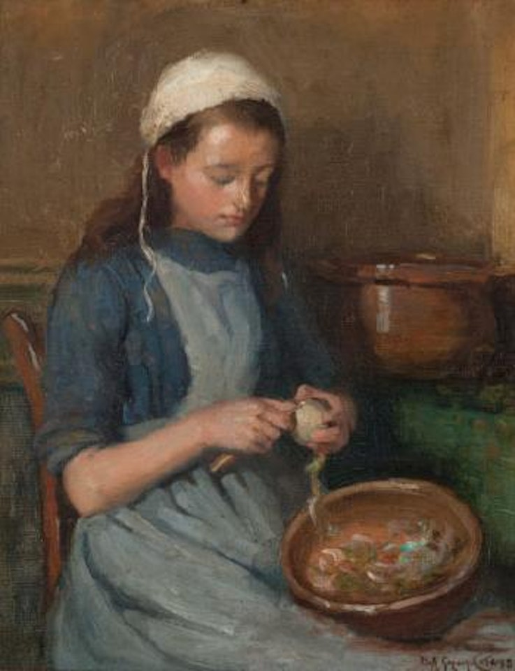 Peeling Apples by Marc-Aurele de Foy Suzor-Cote
