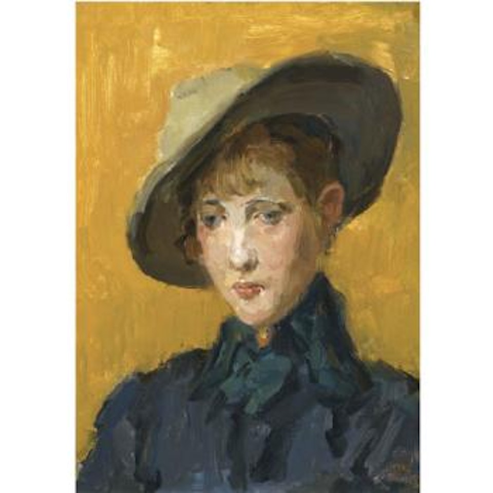 An Elegant Girl In a Hat by Isaac Israels