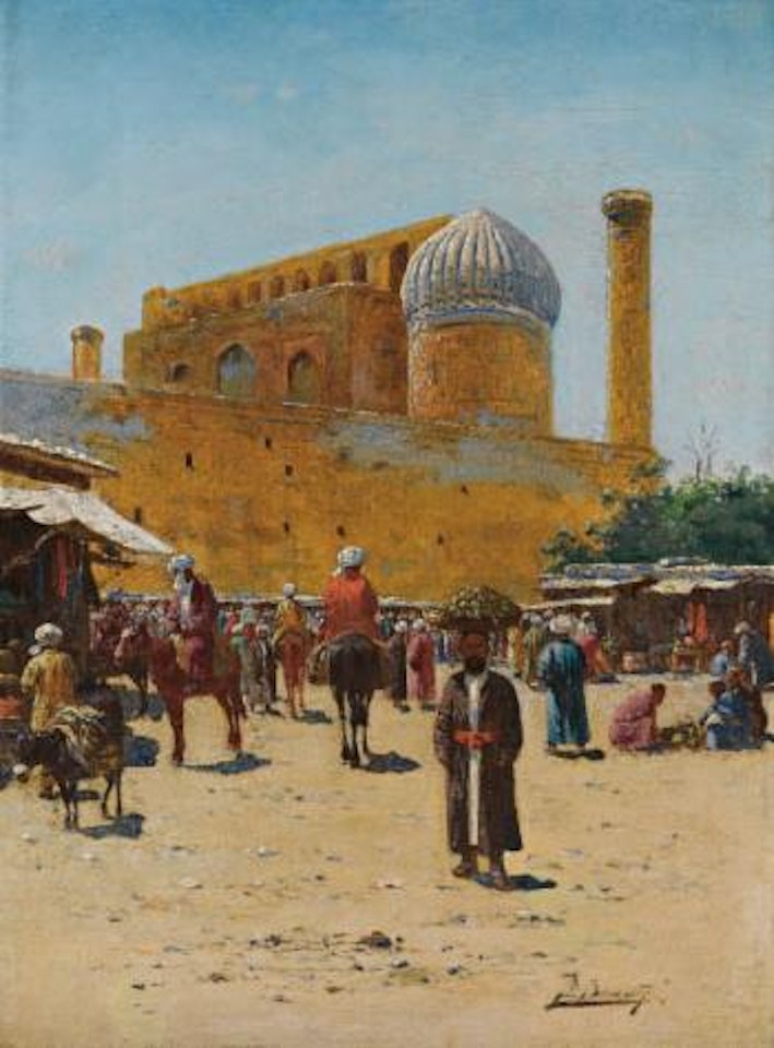 Bazaar In Samarkand by Richard Karlovich Zommer