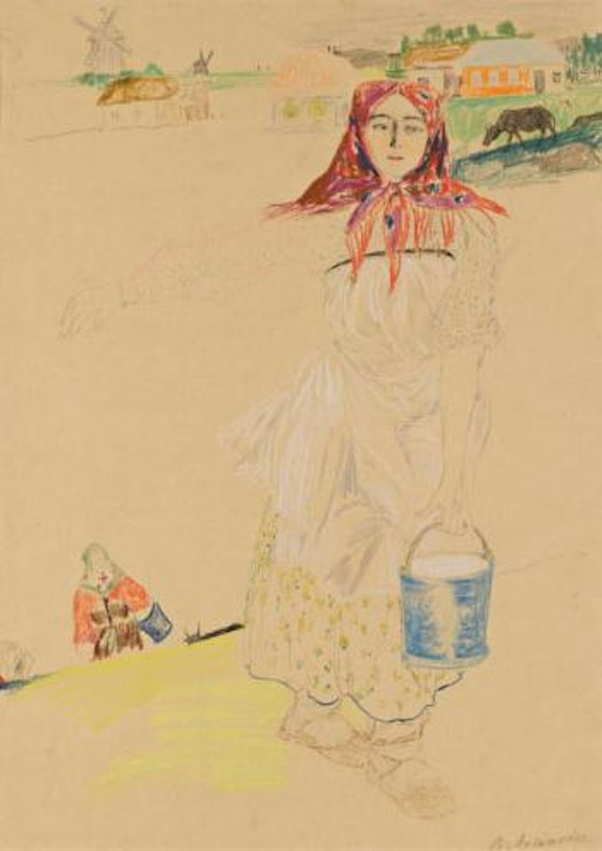 The Milkmaid by Filip Malyavin