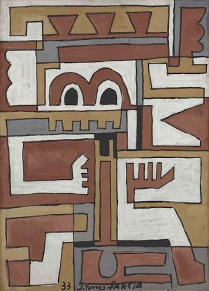 Formas trabajadas anímicas by Joaquín Torres-García
