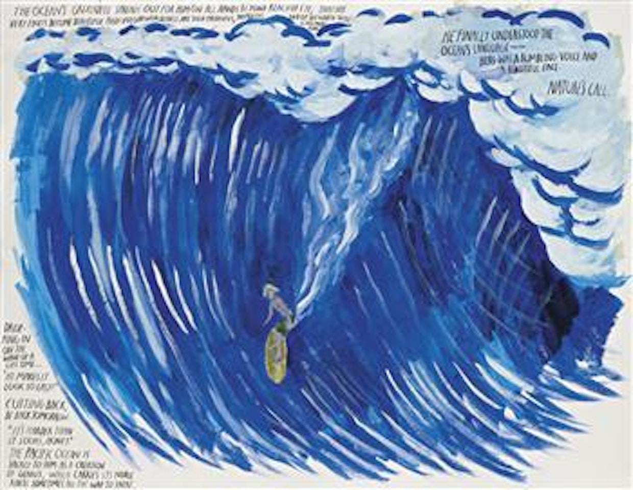 Untitled (The Ocean's Greatness) by Raymond Pettibon