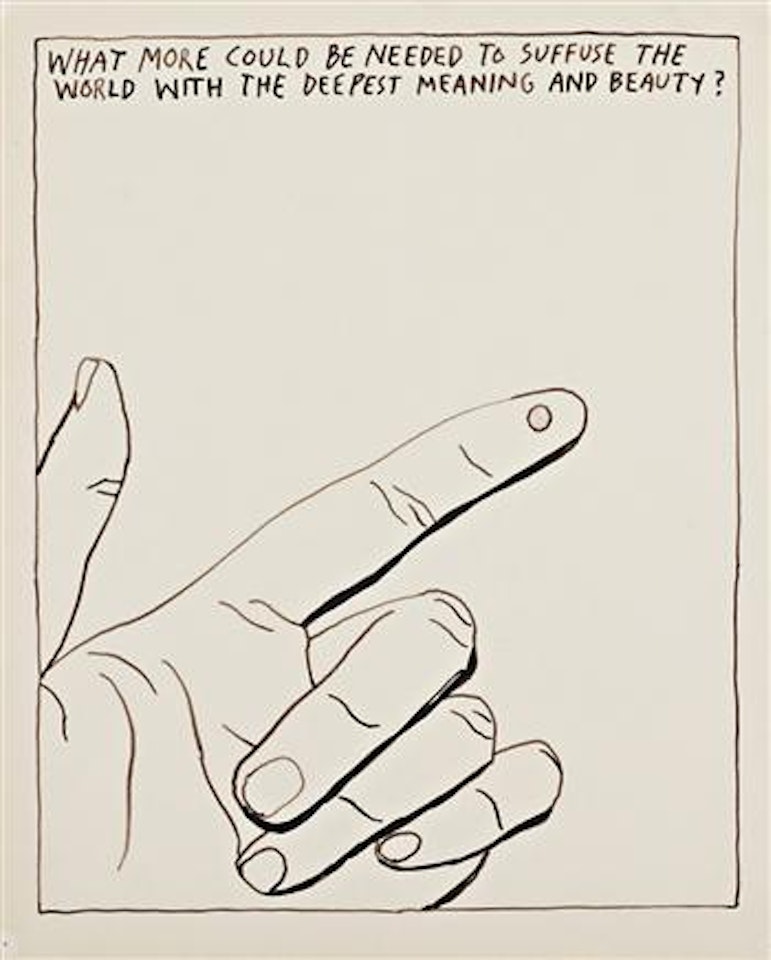 Untitled (What more could be needed...) by Raymond Pettibon