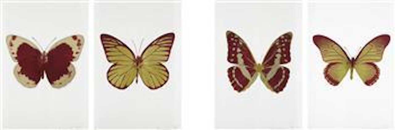 Four works: (i) Souls I (ii) Soul II (iii) Soul III (iv) Soul IV by Damien Hirst