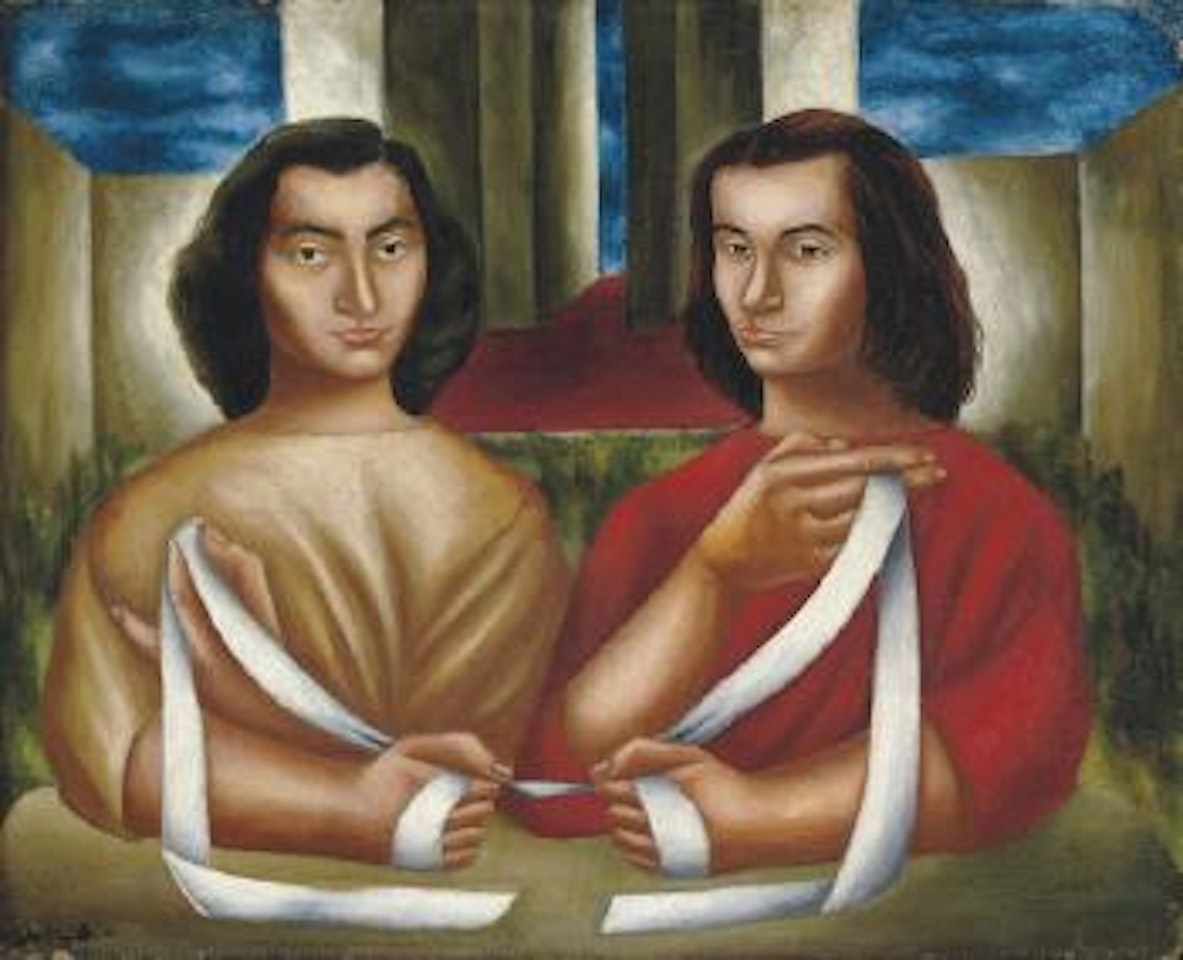 Dos hermanas: retrato de Fina y Bella García Marruz by Cundo Bermudez