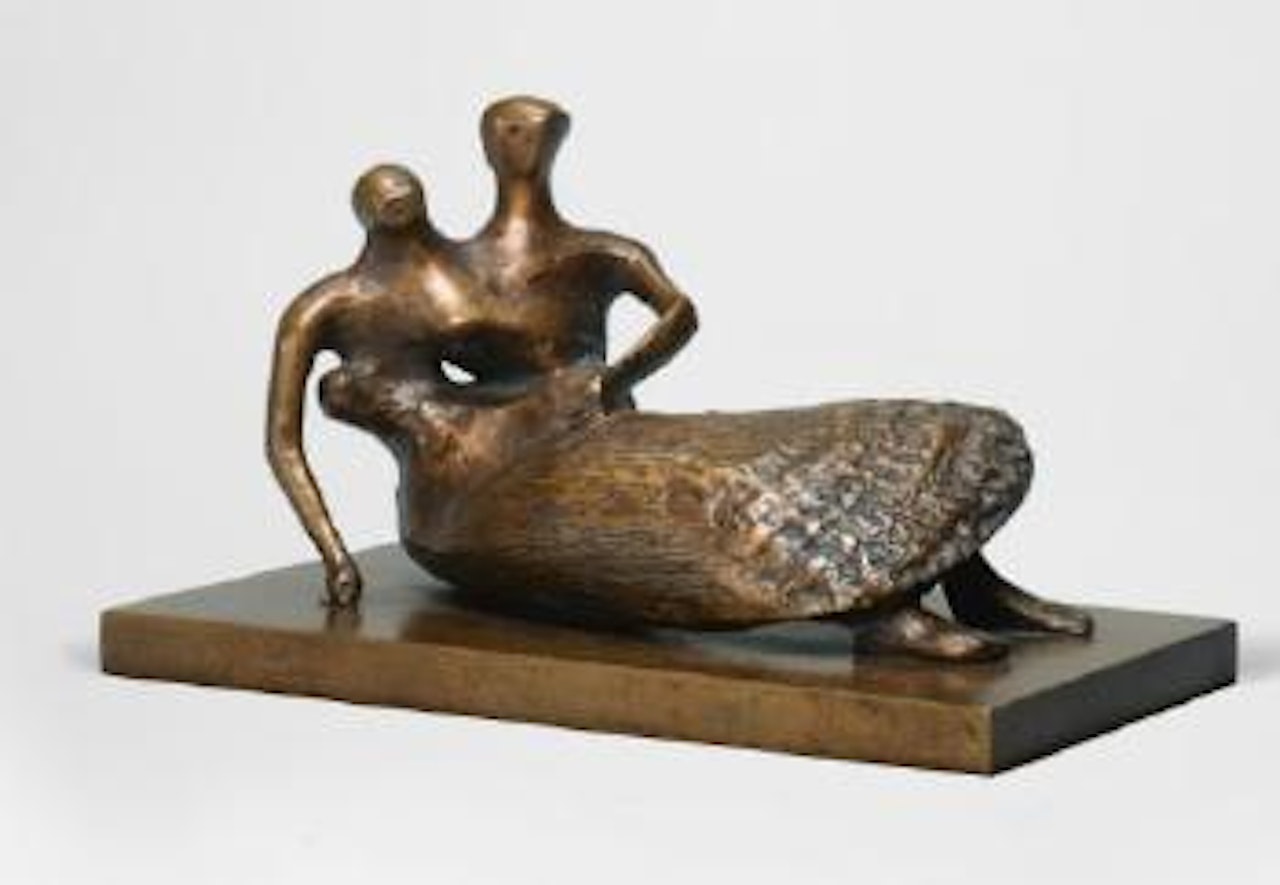 Reclining Mother And Child: Shell Skirt by Henry Moore