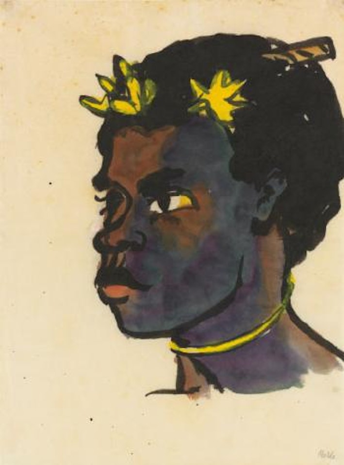 Kopf Einer Frau (Head Of a Woman) by Emil Nolde