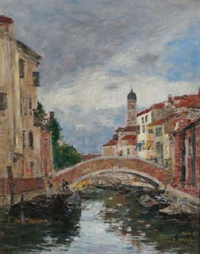 Petit Canal à Venise by Eugène Boudin