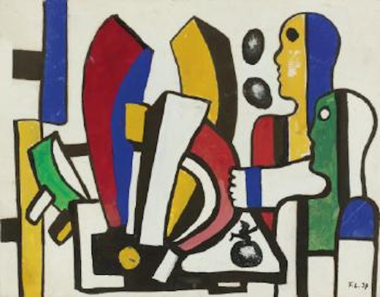 Deux Femmes Aux Aldes by Fernand Leger