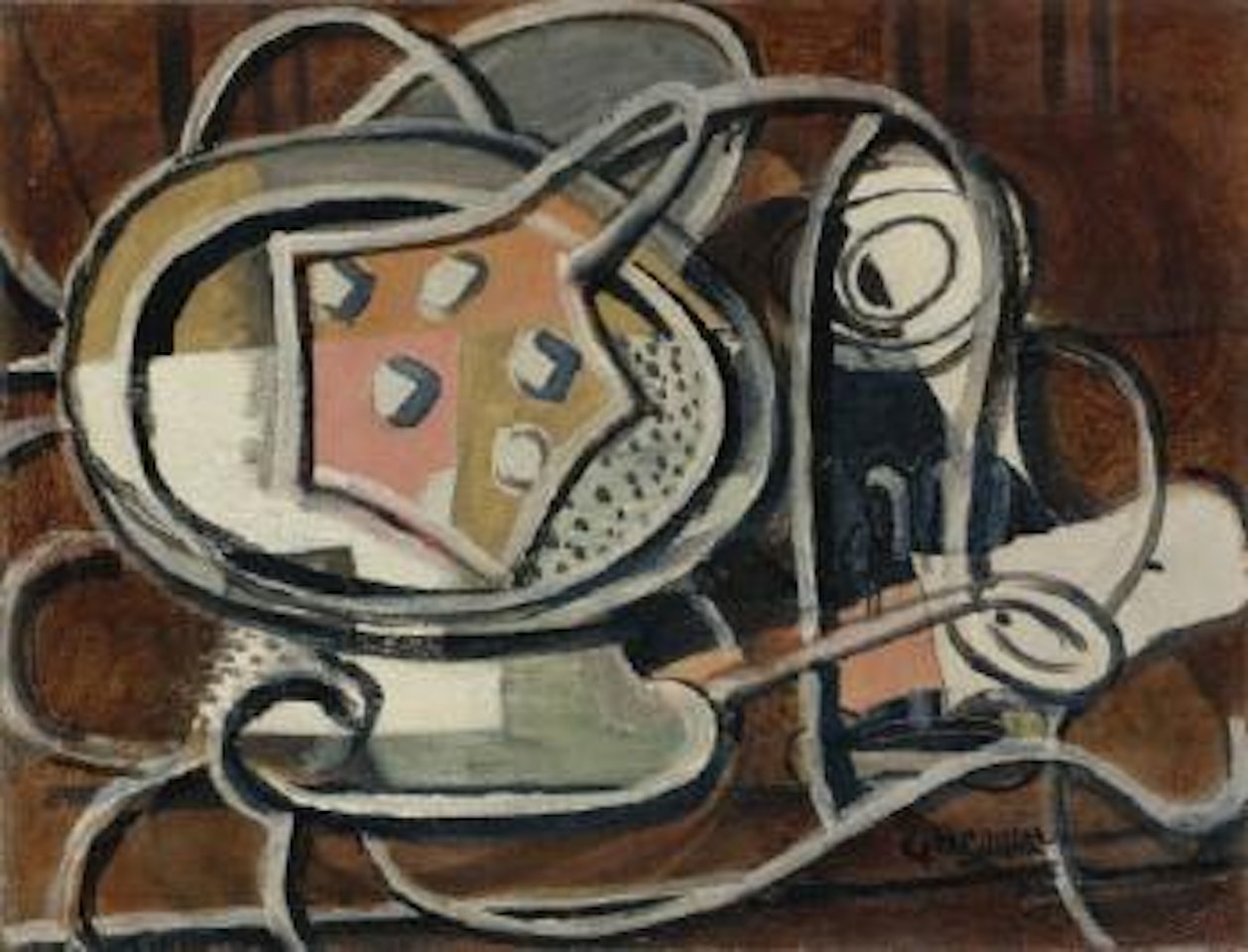 Verre Et Compotier by Georges Braque