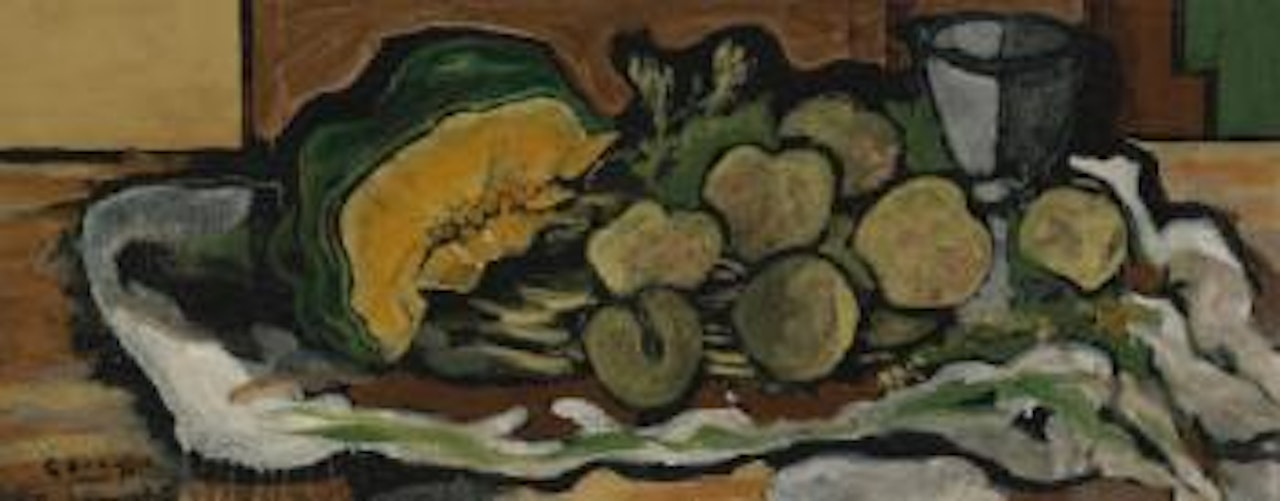 Tranche De Melon, Fruits, Verre by Georges Braque