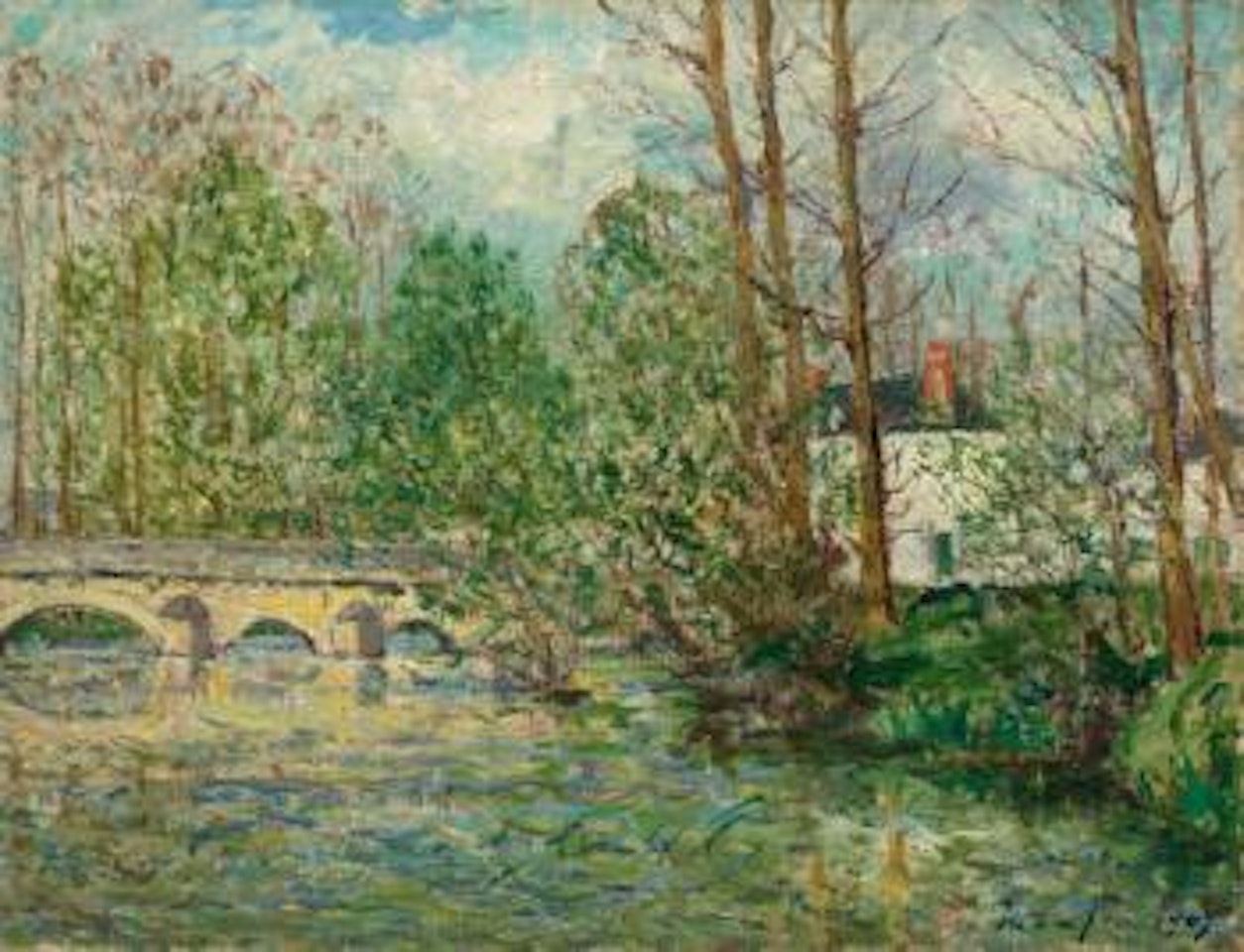 Paysage De Printemps à Lavardin, Loir-et-cher by Maxime Maufra