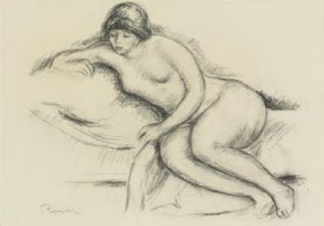 Femme Nue Sur Le Canapé De Nice by Pierre-Auguste Renoir