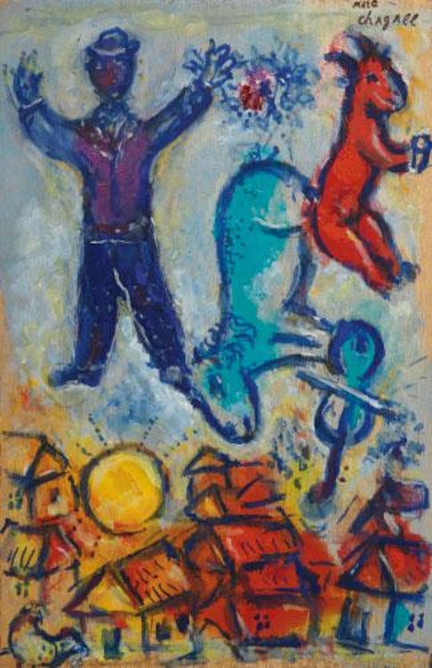 Étude Pour Le Paysan by Marc Chagall