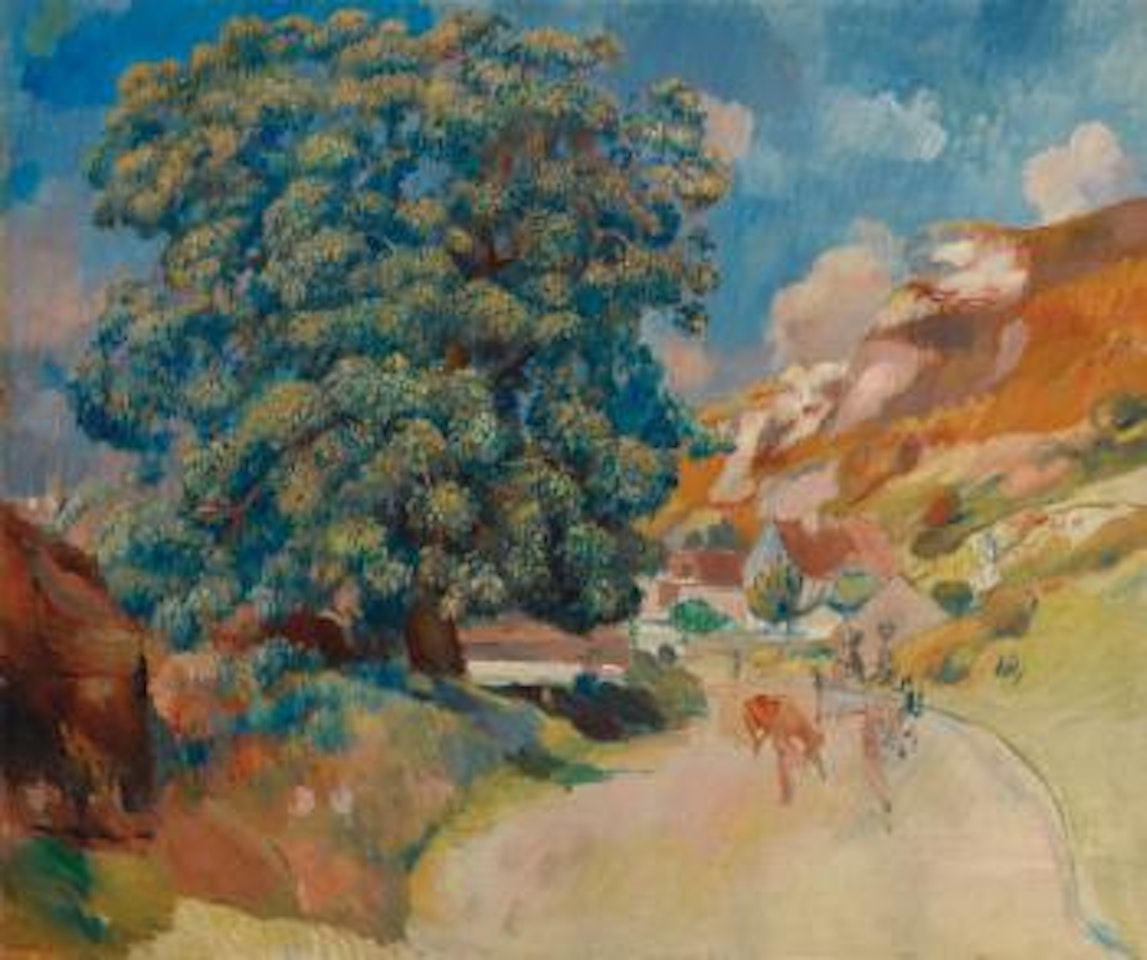 Le Grand Arbre Au Bord De La Route by Pierre-Auguste Renoir
