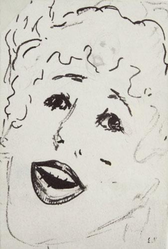 Tête De Chanteuse by Édouard Vuillard