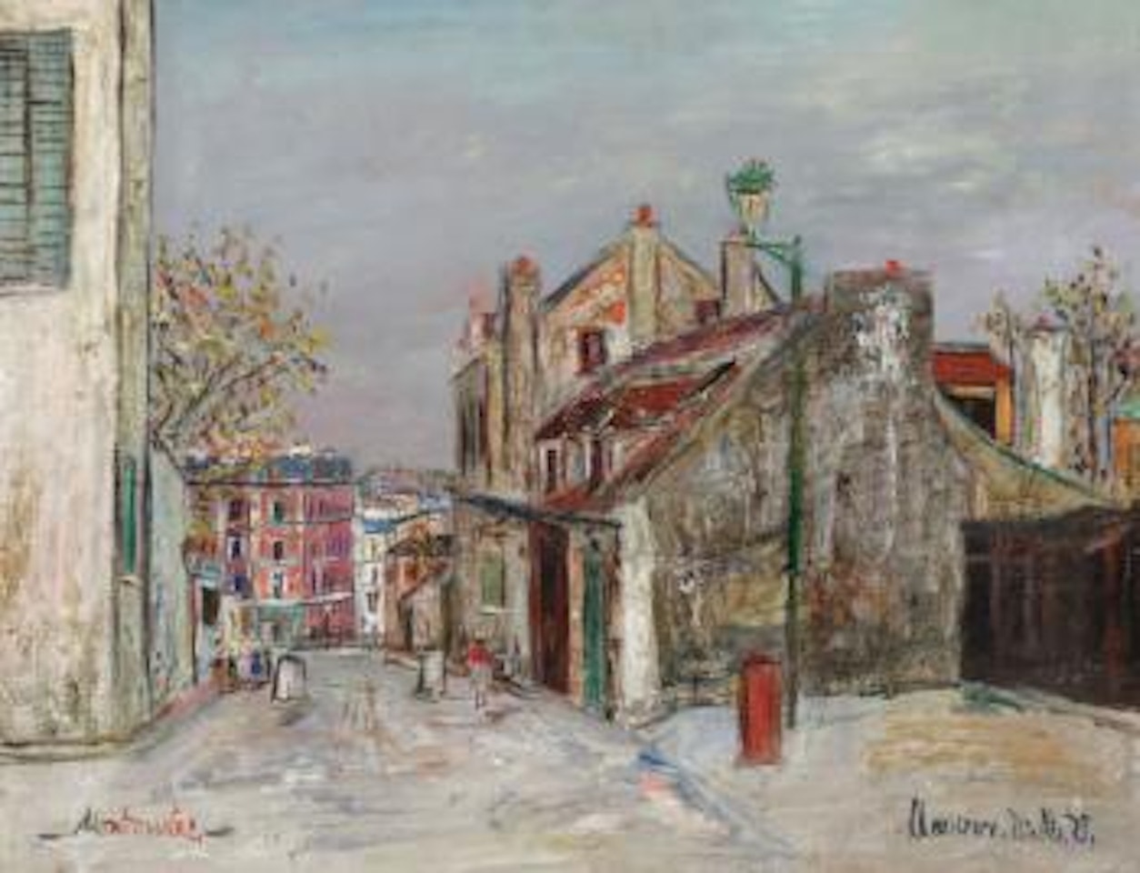 La Maison De Mimi Pinson à Montmartre by Maurice Utrillo