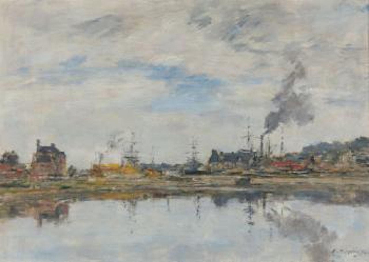 La Retenue à Trouville by Eugène Boudin