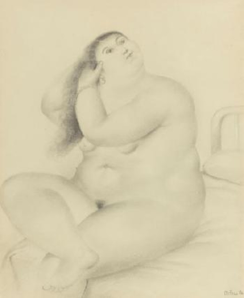Mujer Peinándose by Fernando Botero