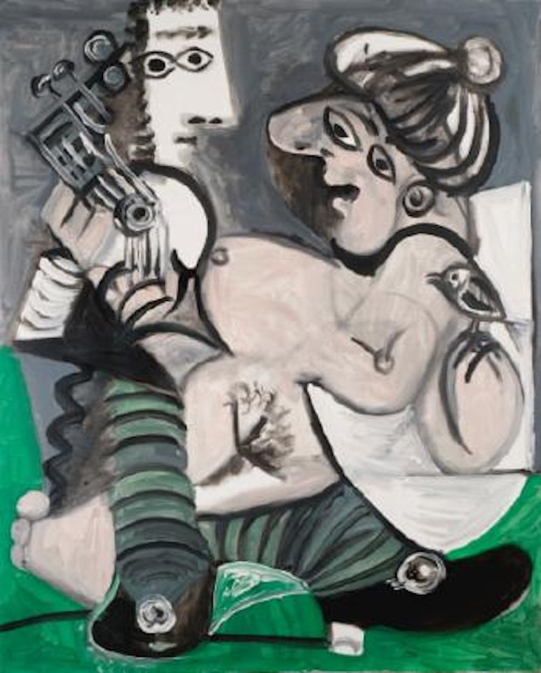 Couple ÃÂ  La Guitare by Pablo Picasso