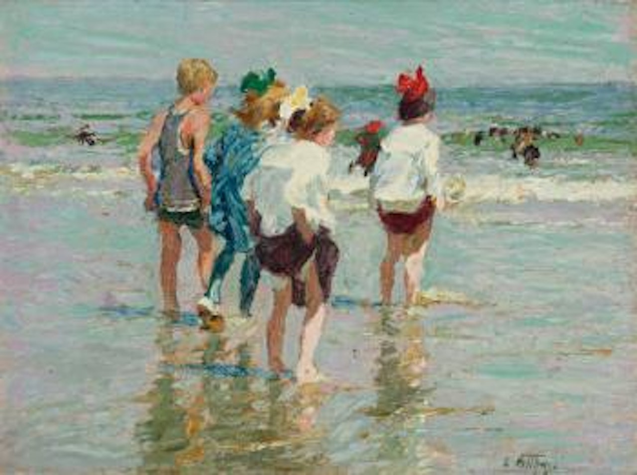 Summer Day, Brighton Beach by Edward Henry Potthast