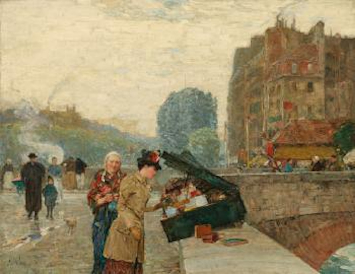 Quai St. Michel by Childe Hassam