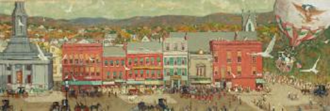 Study For Pittsfield Main Street by Norman Rockwell