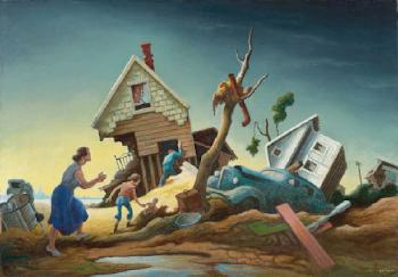 Flood Disaster (Homecoming - Kaw Valley) by Thomas Hart Benton