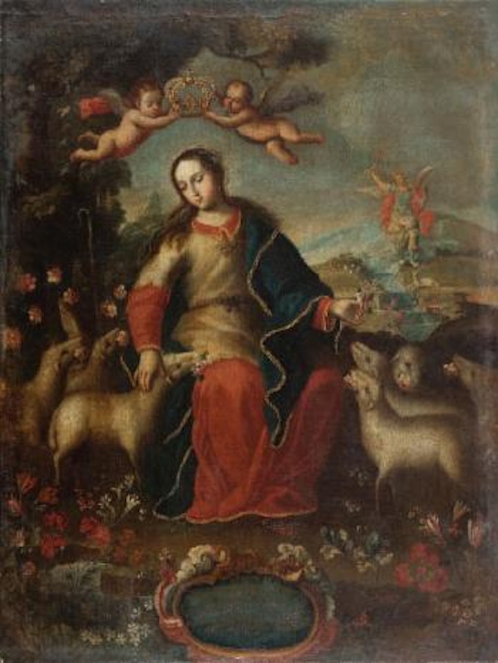La Divina Pastora by Mexican School