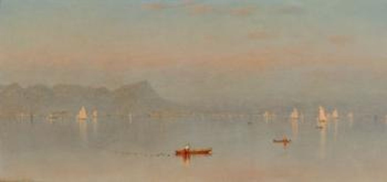 Haverstraw Bay (Shad Fishing On The Hudson) by Sanford Robinson Gifford