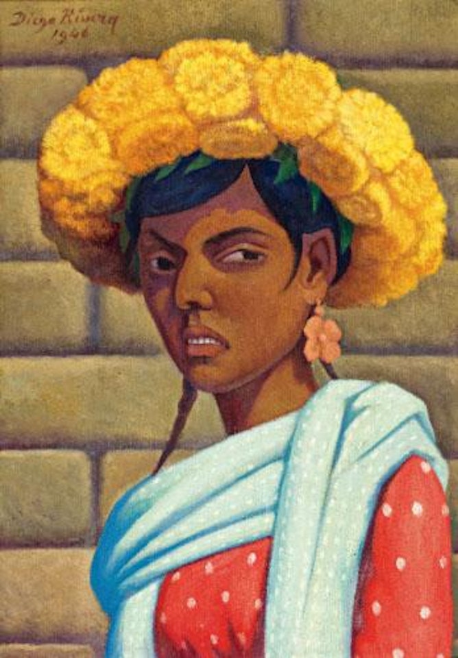 Peregrina Tlaxcalteca by Diego Rivera