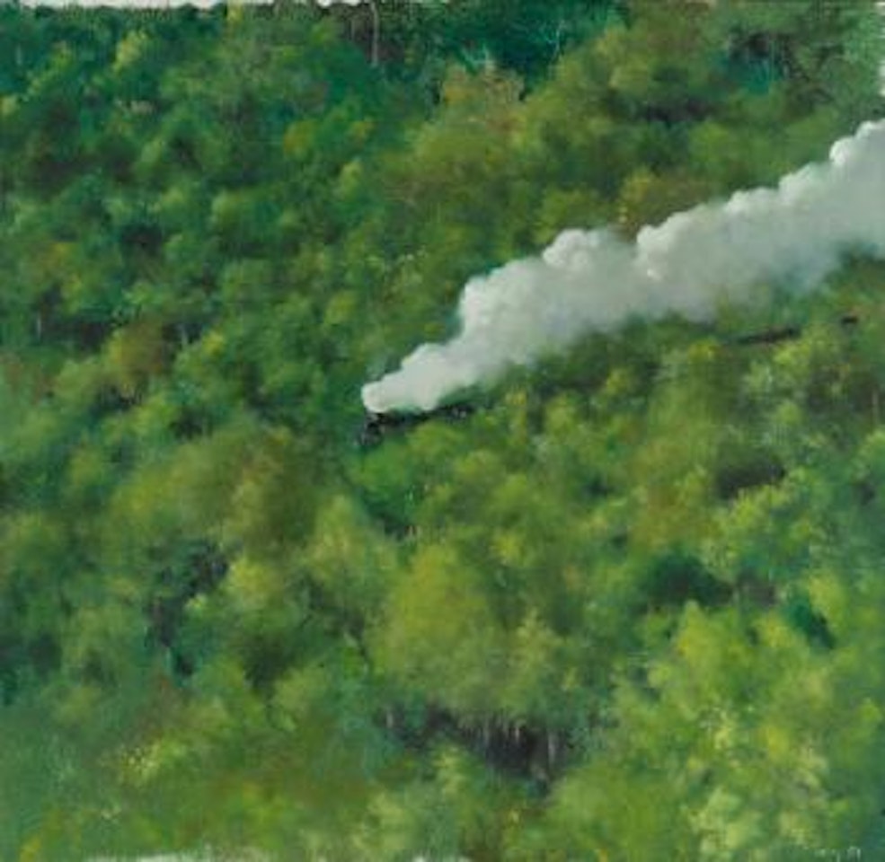 Study For The Two O'clock Express by Julio Larraz