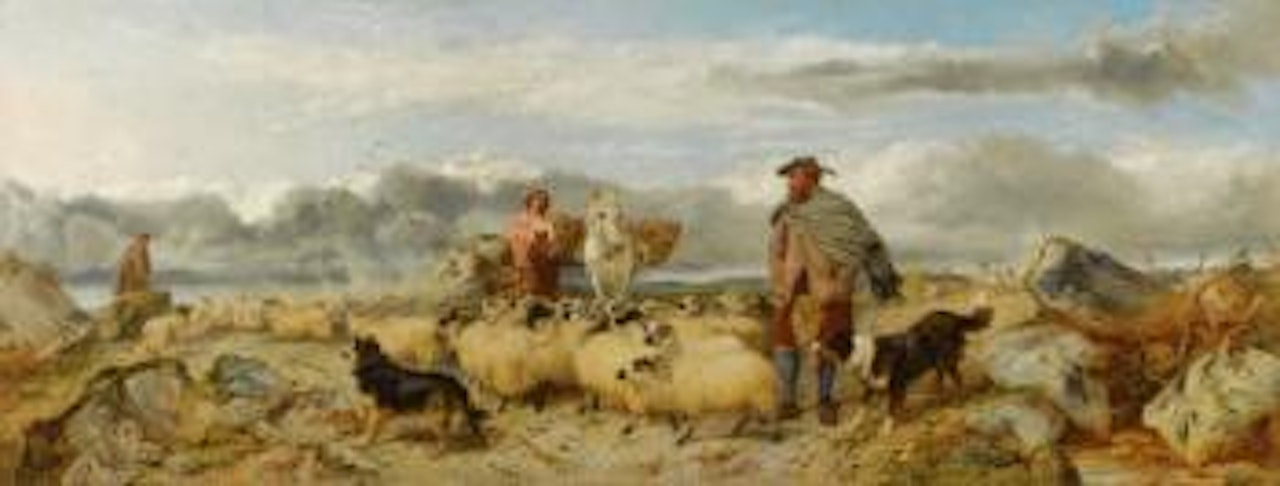 Gathering The Flock by Richard Ansdell
