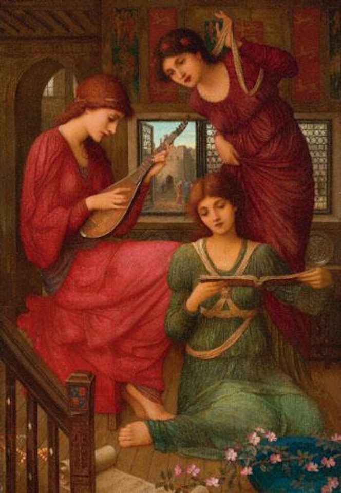 In The Golden Days by John Melhuish Strudwick
