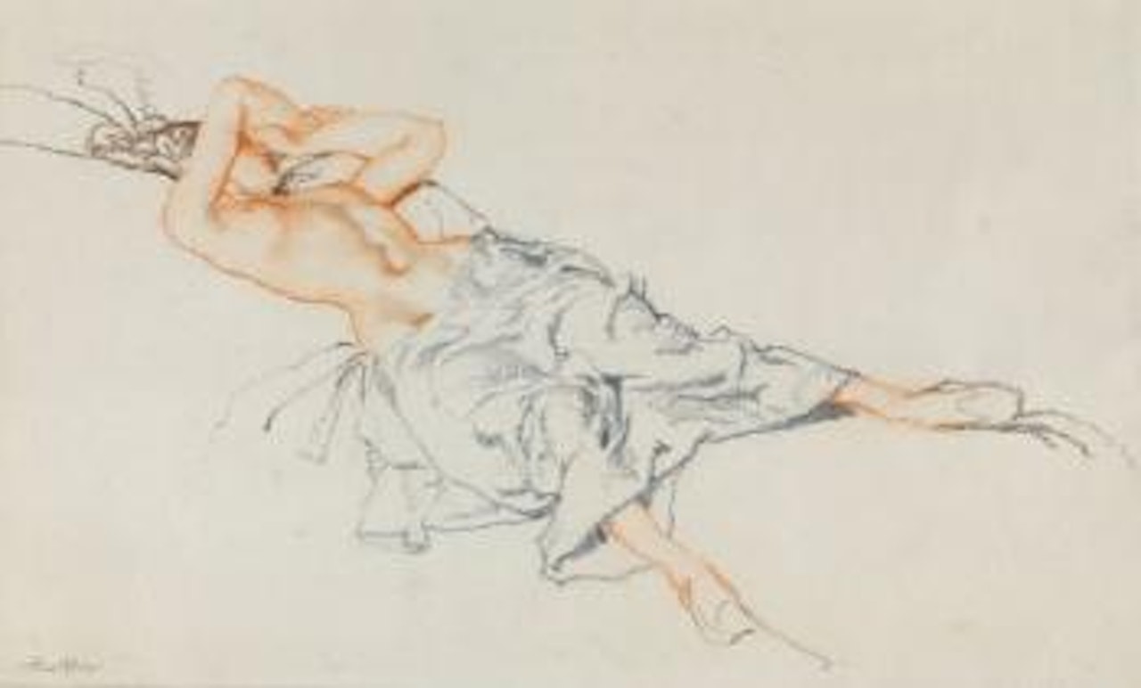 Reclining Model by William Russell Flint