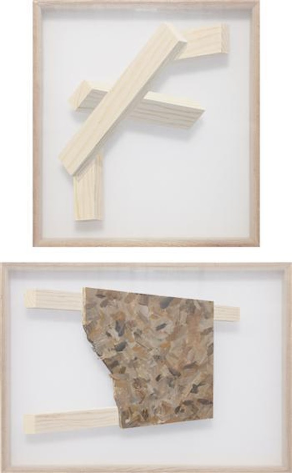 Two works: i) CT-A7; ii) CT-B20 by Cheyney Thompson