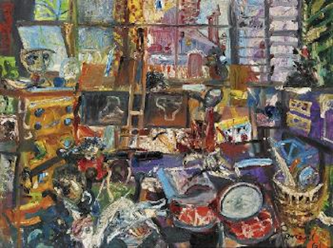 Mirka's studio by John Perceval
