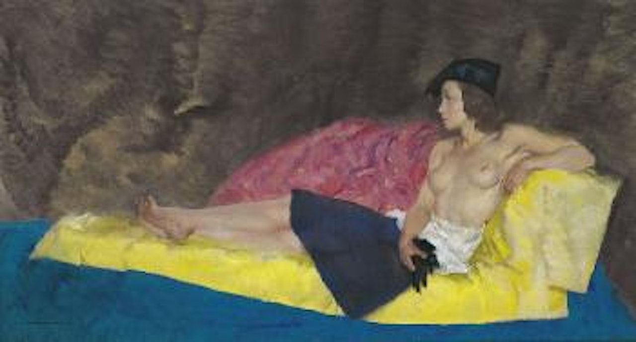 The young model (intriguing thoughts) by William Russell Flint