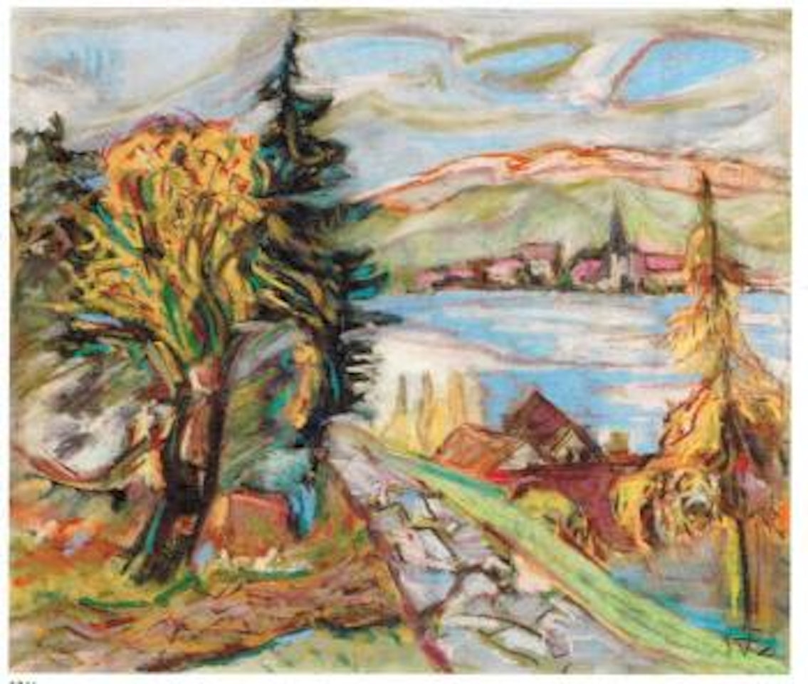 Blick von Hemmenhofen auf Steckborn by Otto Dix