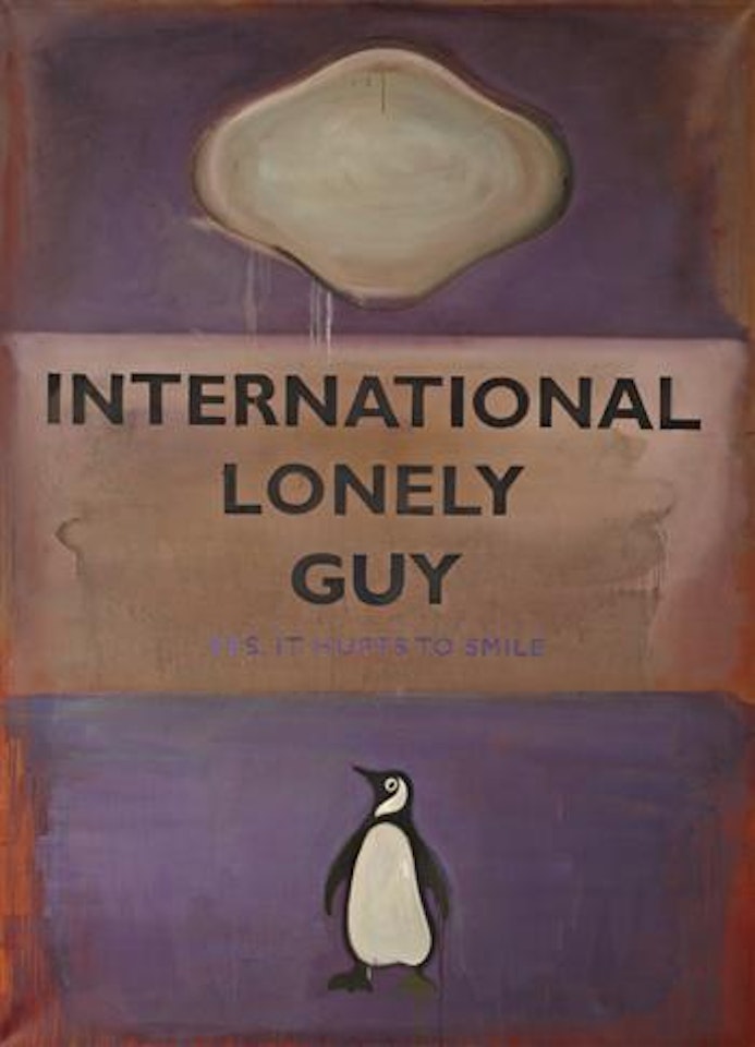 International Lonely Guy - Yes it Hurts to Smile by Harland Miller