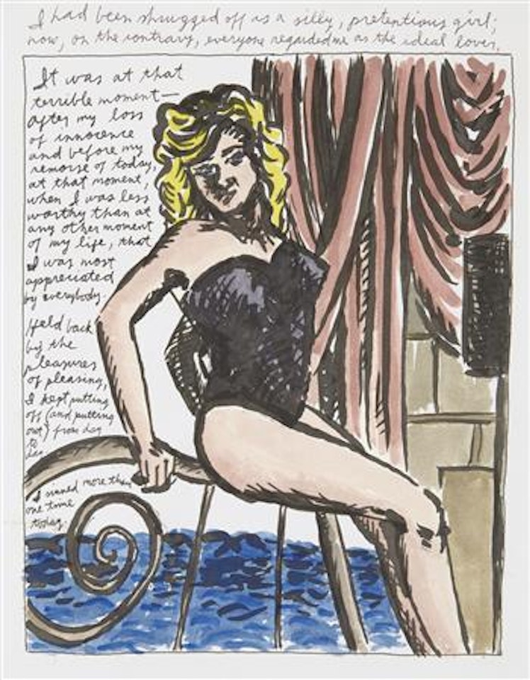 No Title (I had been shrugged off...) by Raymond Pettibon