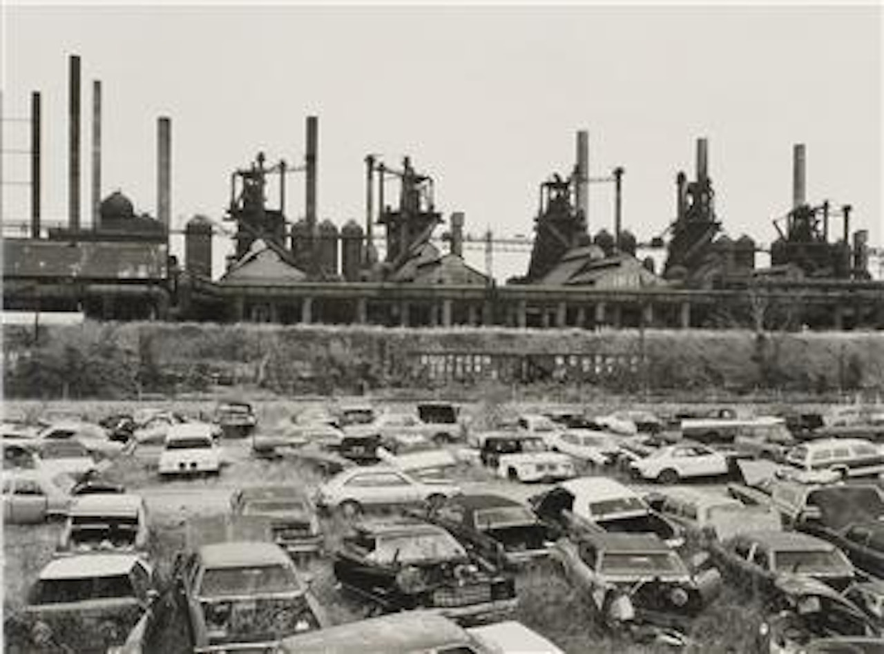 Industrial Landscapes (Blast Furnace Plant): Ensley, Alabama, USA (with cars) by Bernd & Hilla Becher